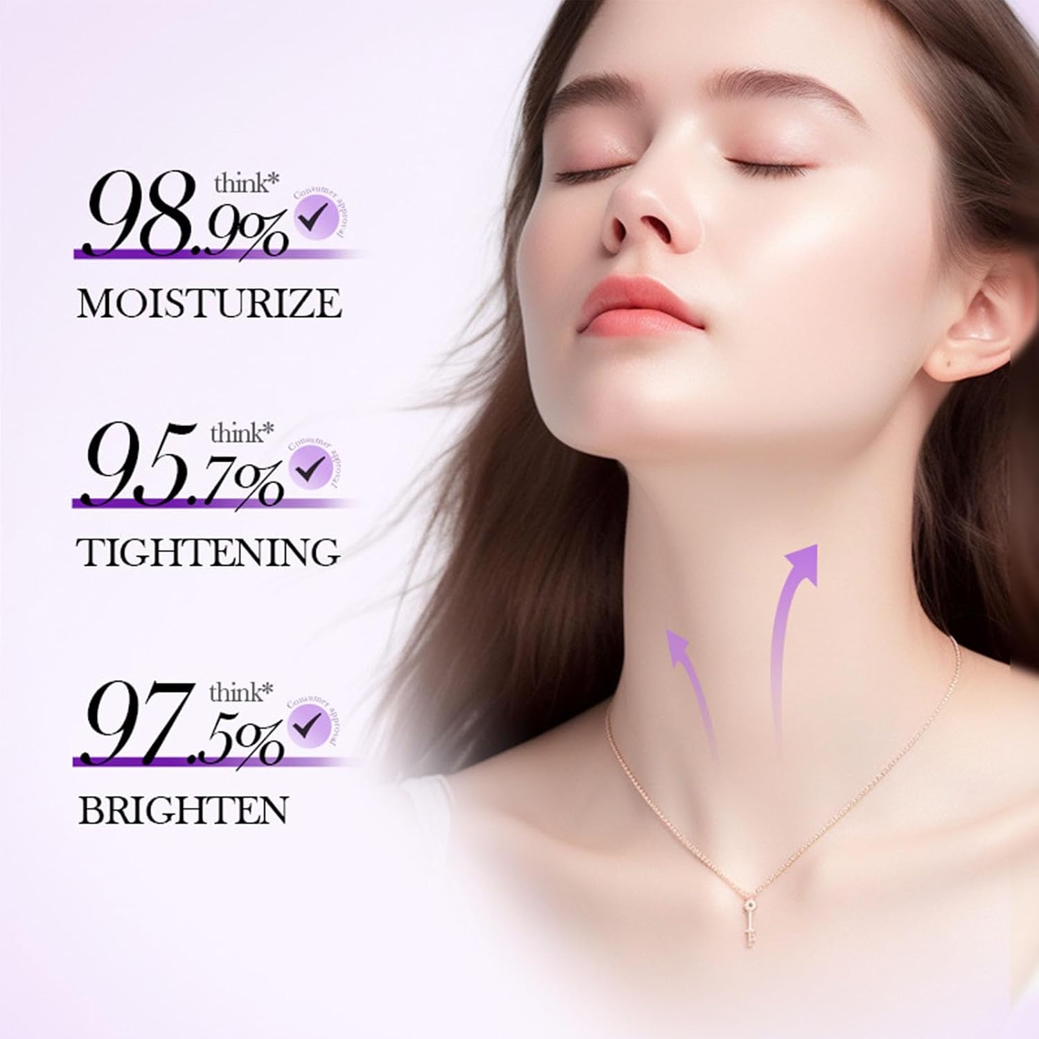 Roller Massage Neck Firming Cream, Collagen Anti-Aging Neck Lotion, Reduce Double Chin & Neck Wrinkles Clearance Stock