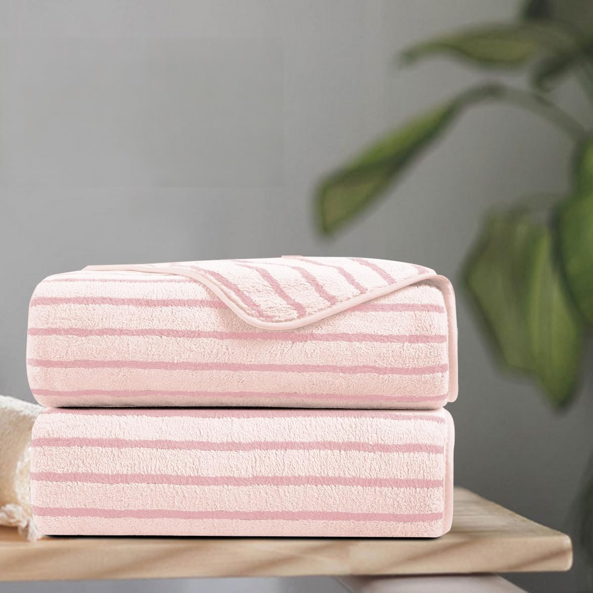 Blush Pink Bath Towel No Mixed Color Quick Dry Fluffy Shower Towels Warehouse Clearance