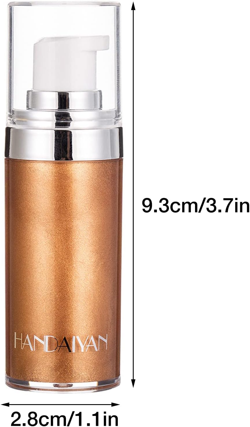 Clearance HANDAIYAN Shimmer Body Cream, Glitter Liquid Highlighter for Body & Face, Mixed Colors Random Shipment, Long Lasting Luminous Bronzer