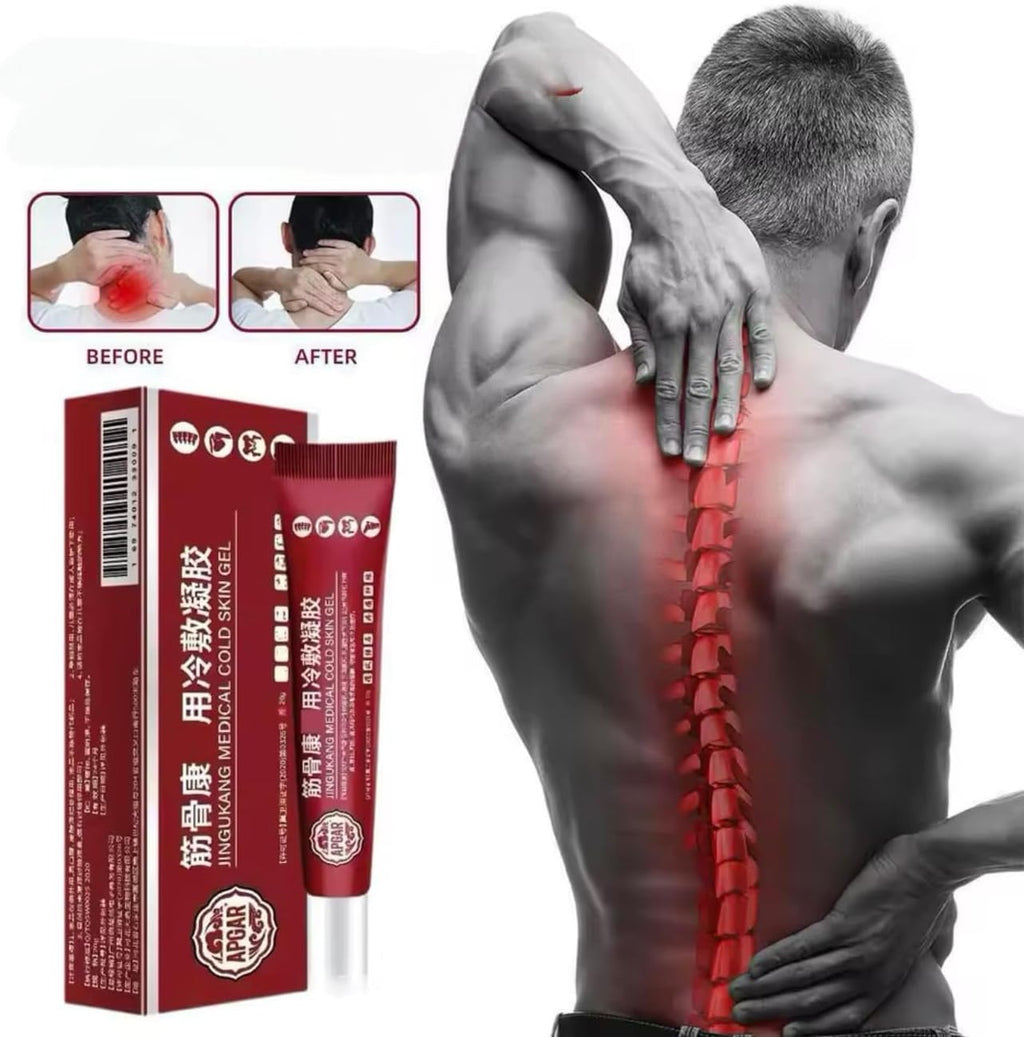 20g JINGUKANG Cold Skin Gel Clearance, Joint Muscle Pain Relief Topical Ointment, Natural Herbal Cooling Gel for Cervical Lumbar Knee Shoulder Discomfort