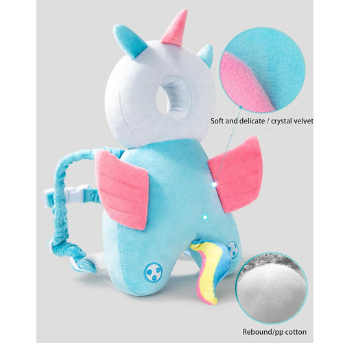Cartoon Turtle Baby Head Guard Pillow Wearable Design For Baby Crawl Sit Walk Protection Stock Clearance