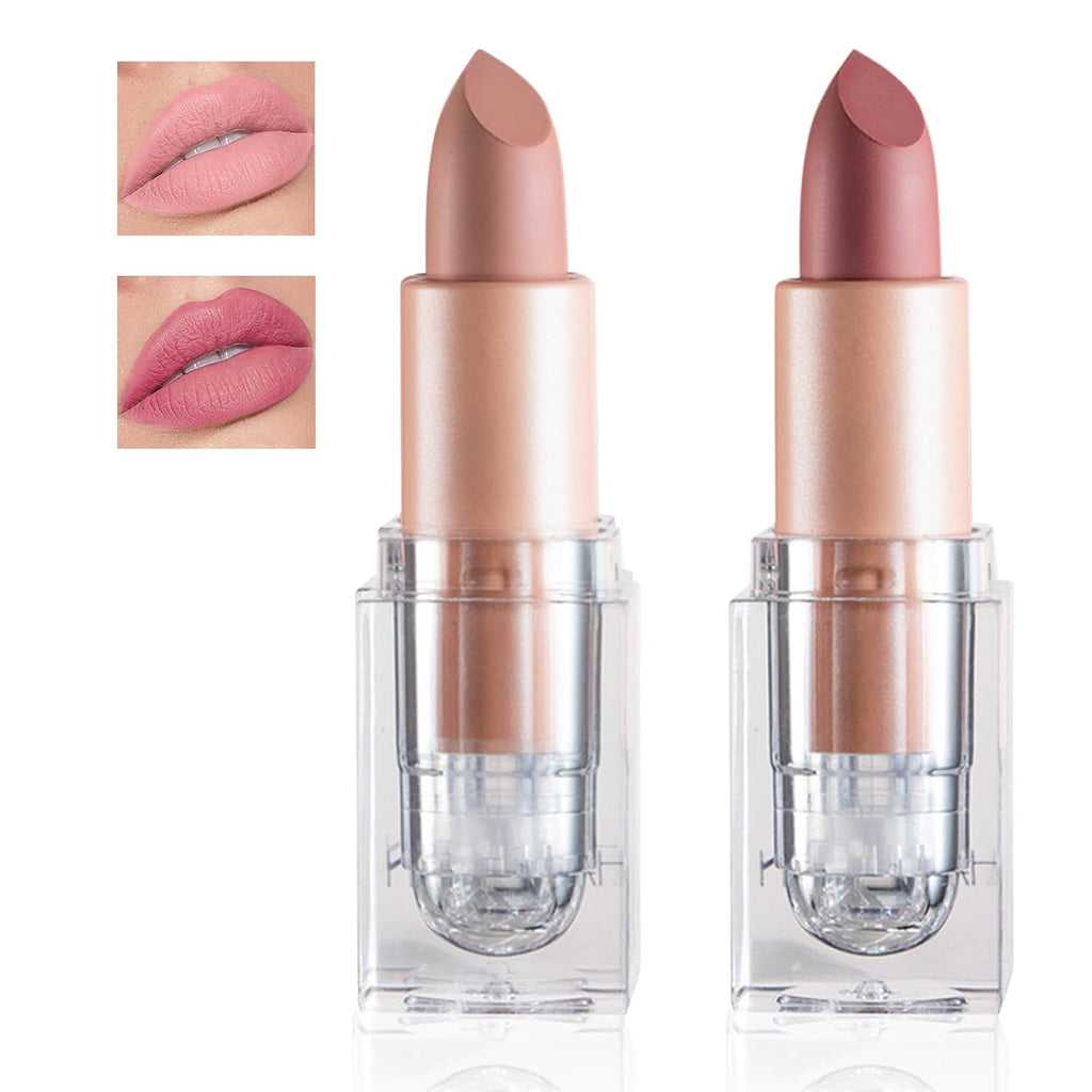 HANDAIYAN Ice Cube Matte Lipstick, Velvety Nude Long Lasting Lip Makeup, Mixed Assorted Colors Random Delivery Clearance Stock