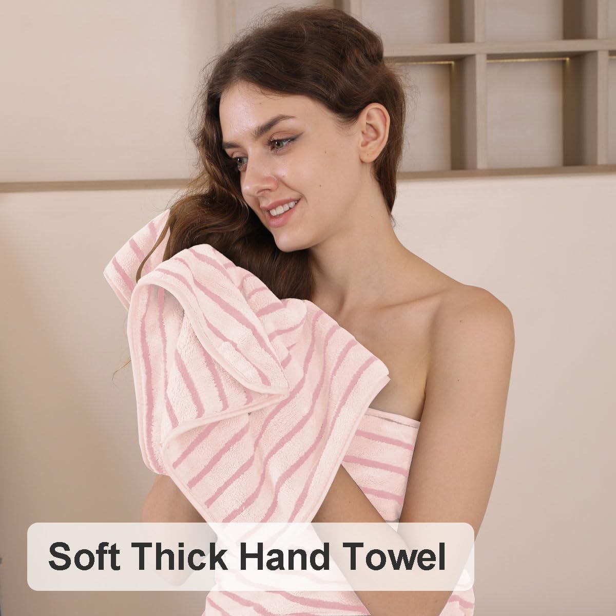 Blush Pink Bath Towel No Mixed Color Quick Dry Fluffy Shower Towels Warehouse Clearance