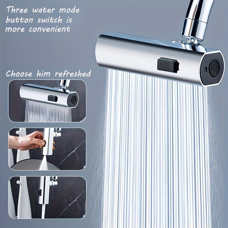 Horizontal Rotate Design 4-Gear Tap Spray Head Anti-Splashing Kitchen Faucet Attachment Bulk Clearance 97 Pieces