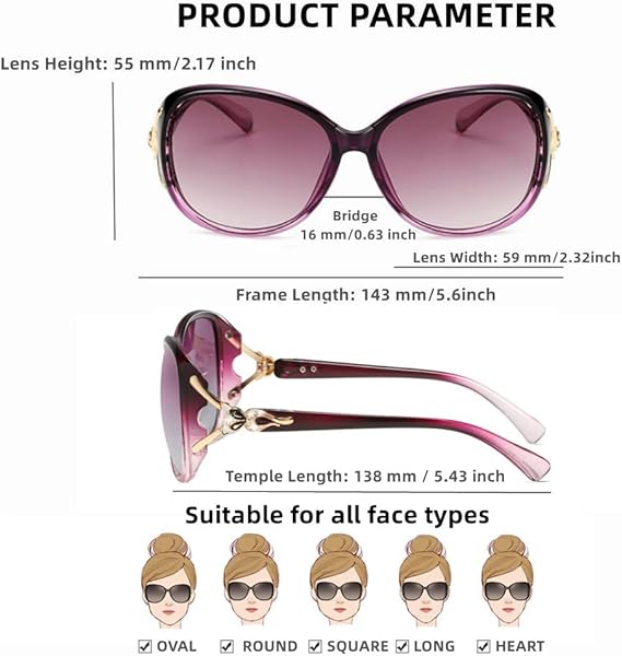 Clearance Women Fashion Oversized Sunglasses, 3128Pcs Wholesale Multiple Styles Mixed UV Protection Decor Eyewear