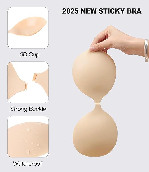 Reusable Sticky Silicone Invisible Push Up Bra For Wedding Dress Clearance Stock 296 Wholesale