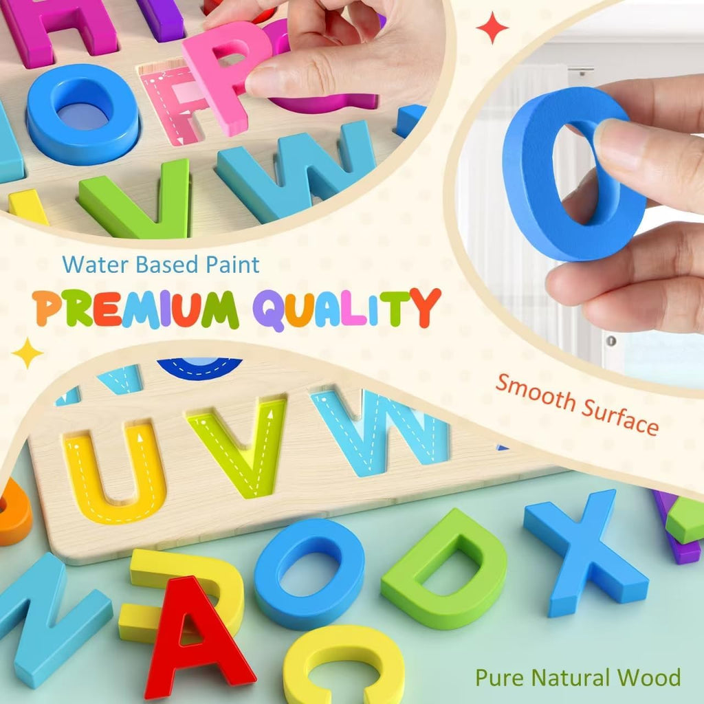 Bulk Liquidation 3 Styles Alphabet & Number Wooden Puzzle Board, 2800Pcs Mixed Educational Preschool Toy