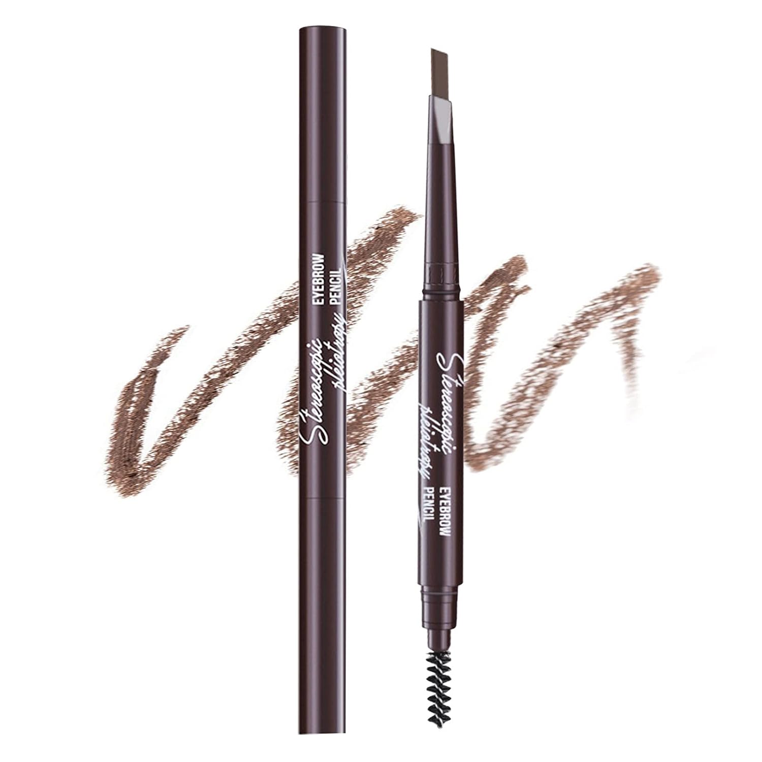 Double-Headed Eyebrow Pencil Clearance 1800Pcs , Long Lasting Soft Texture Eyebrow Pen, Natural Smooth Drawing Daily Eye Makeup Pencil