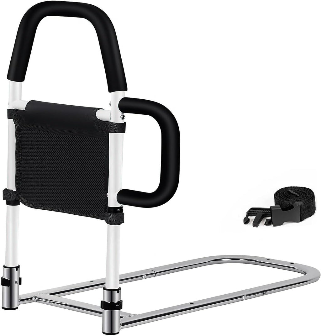 Surplus Clearance Stock 2200 Bed Safety Rail For Elderly, Anti-Fall Adjustable Bedside Grab Bar With Storage Pocket Wholesale Batch