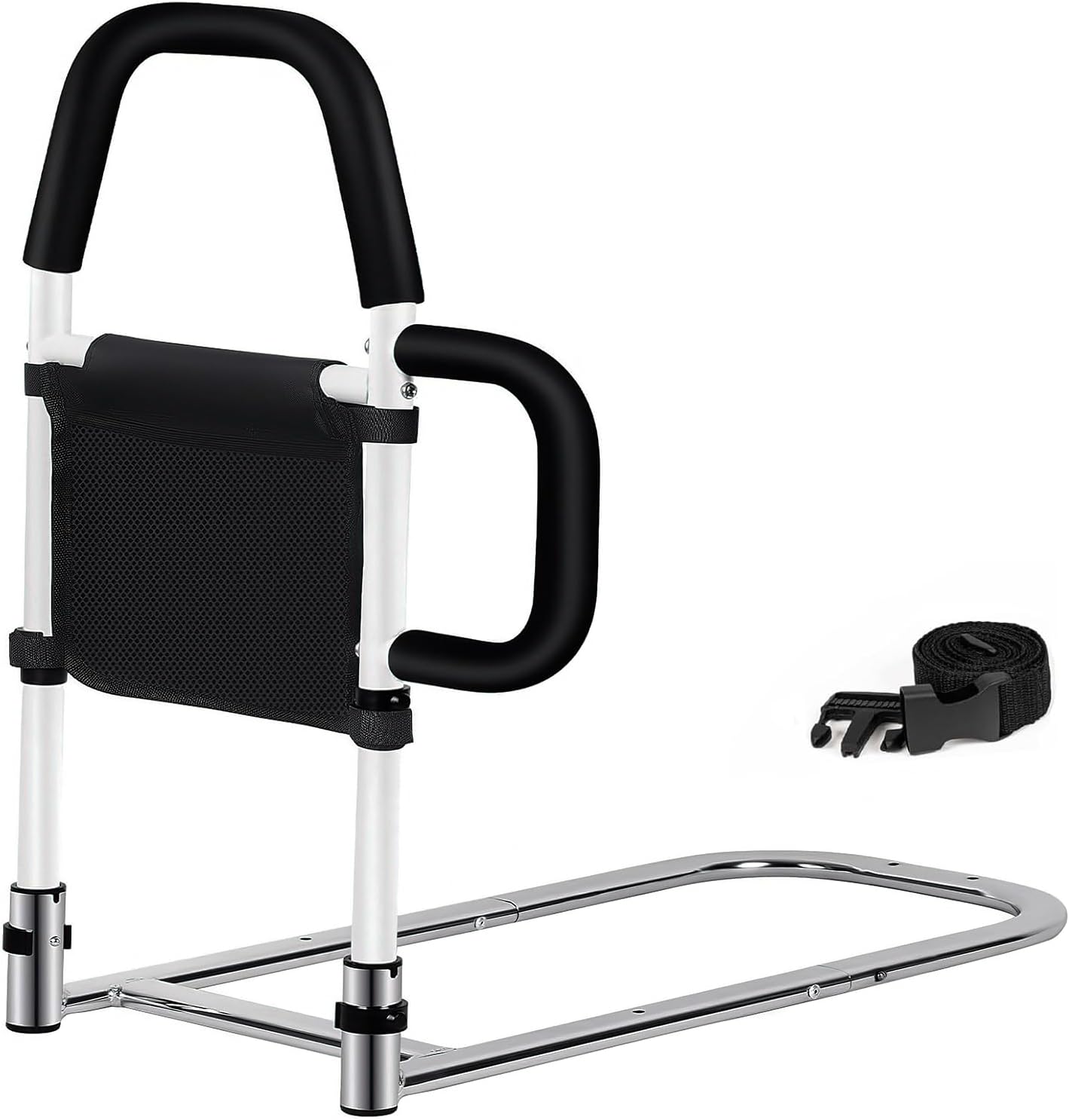 Surplus Clearance Stock 2200 Bed Safety Rail For Elderly, Anti-Fall Adjustable Bedside Grab Bar With Storage Pocket Wholesale Batch