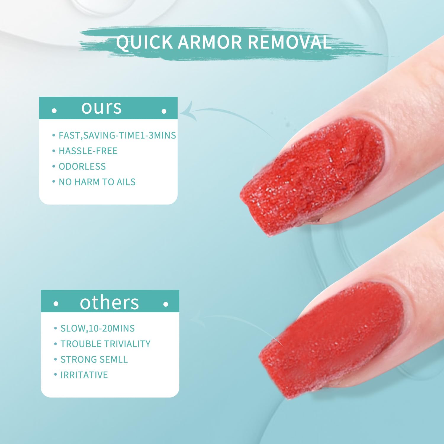 Clearance Gel Nail Remover Kit 50ml, No Soak Fast Gel Polish Removal Set for Home DIY