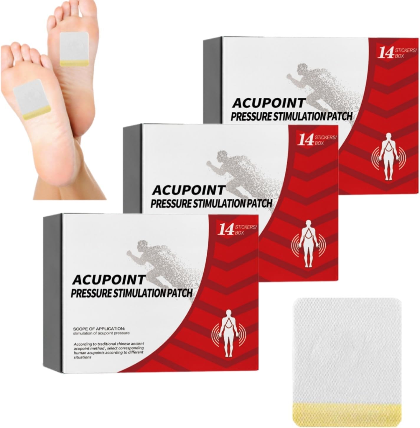 Natural Herbal Acupoint Pressure Foot Detox Patch 14 Stickers Complete Box Clearance Stock 56 Wholesale