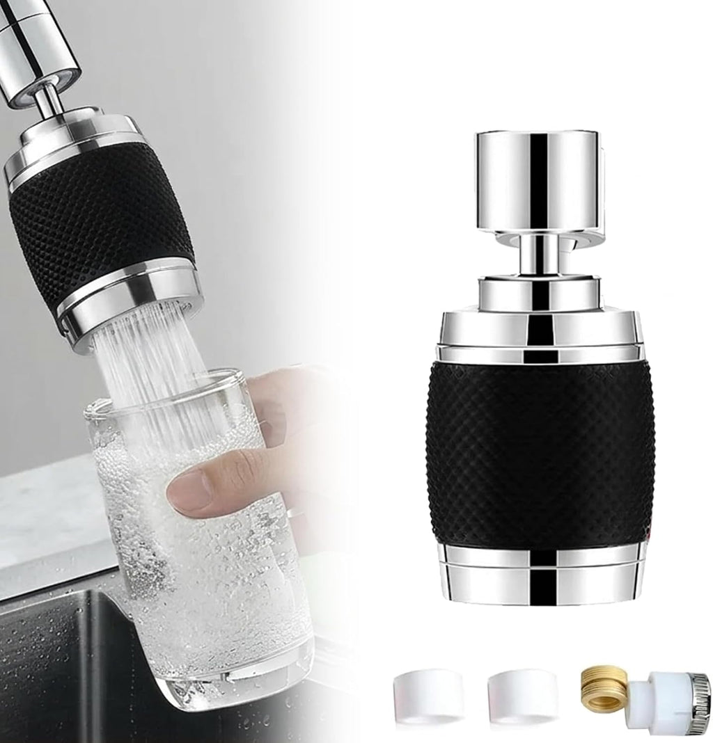 Multi-Function Rotate Switch Faucet Spray Head Black Non-Slip Grip Tap Aerator Bulk Clearance Around 100 Pieces