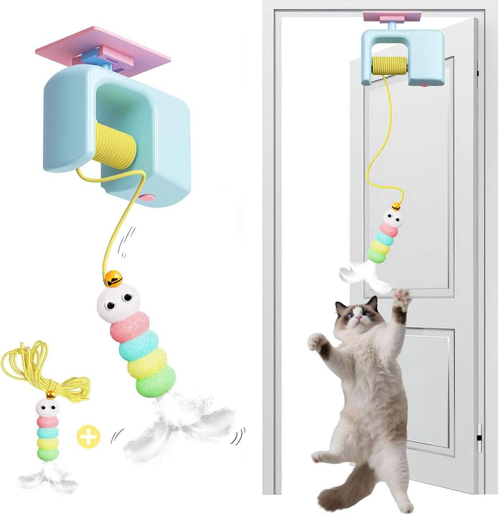 Irregular Auto Lifting Hanging Cat Yoyo Teaser For Kitten Exercise Clearance Stock 114 Wholesale