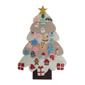Felt Wall Hanging Christmas Tree Set Clearance, DIY Detachable Ornaments Xmas Felt Tree with Lights, Kids Interactive Educational Christmas Door Wall Decor