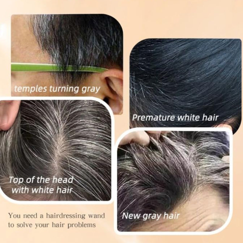 One-Time Hair Dye Stick Clearance, Coffee Color Root Touch-Up Hair Dressing Wand, Quick Cover Gray Hair Temporary Hair Color 20g