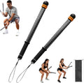 Clearance 2Pcs Spring Power Twister Bar, Upper Arm Chest Shoulder Workout Resistance Training Bar, Portable Home Gym Arm Strength Exercise Equipment with Storage Bag