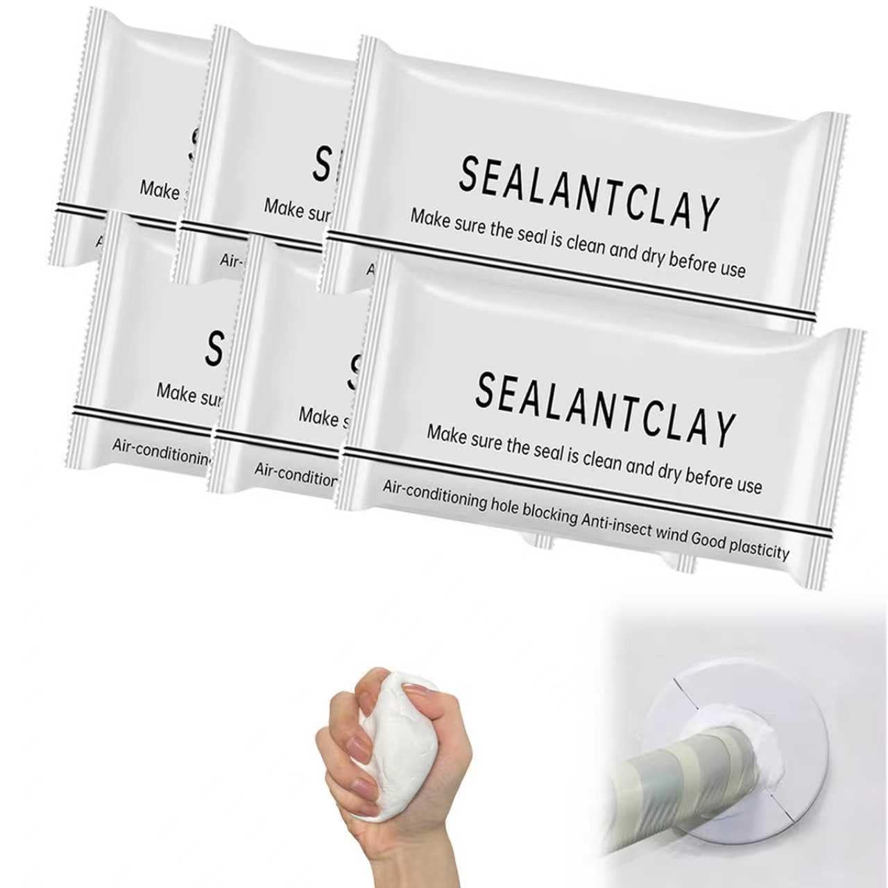 Bulk Liquidation Reusable Hole Sealant Clay, 499 Units Mix Batch Household Pipe Hole Block Mud