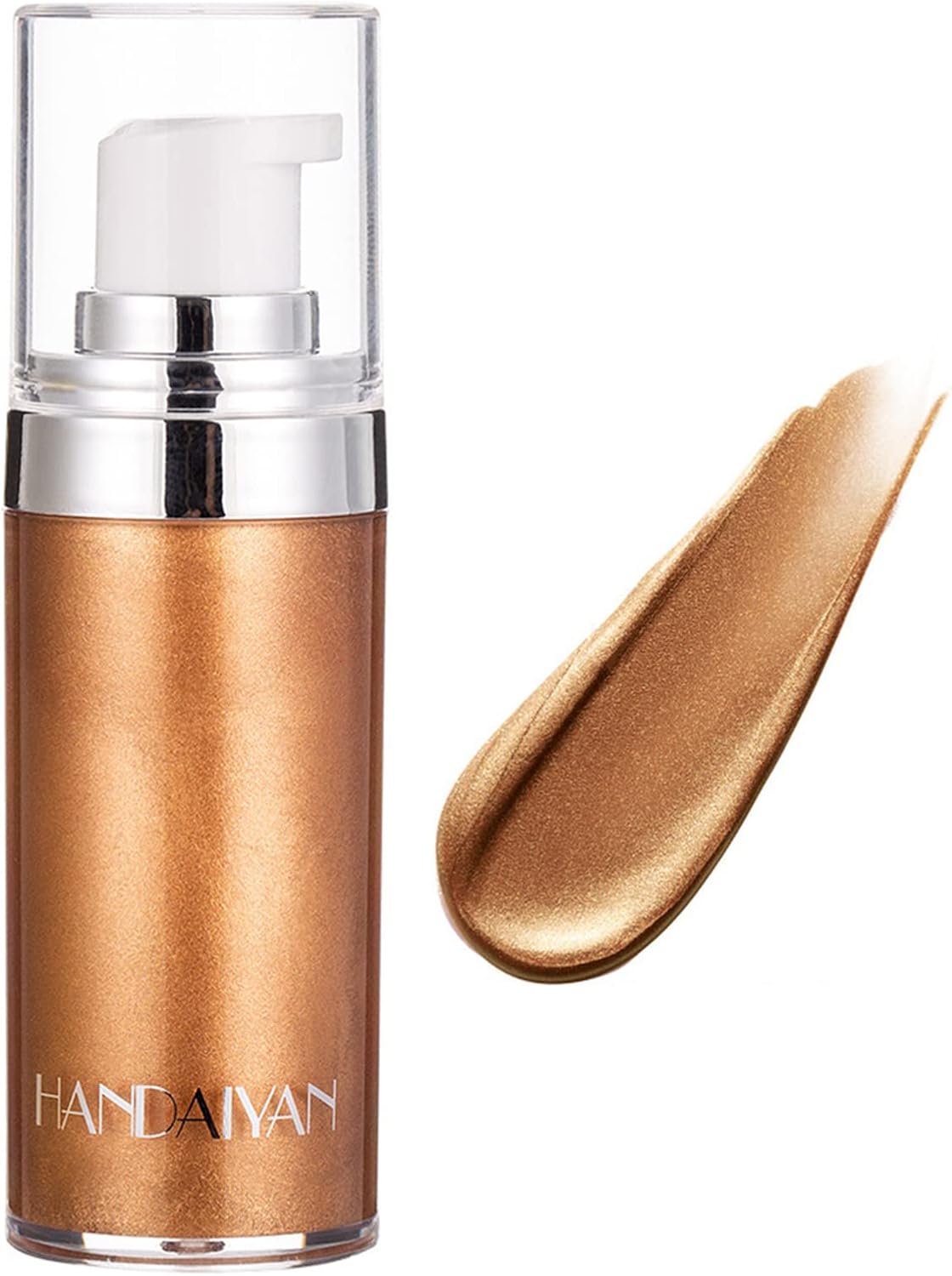 Clearance HANDAIYAN Shimmer Body Cream, Glitter Liquid Highlighter for Body & Face, Mixed Colors Random Shipment, Long Lasting Luminous Bronzer