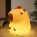 Soft Silicone Dimmable Capybara Tap Control Night Light For Nursery Clearance Stock 1332 Wholesale