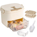 Surplus Batch Of 176pcs Airtight Ice Cube Bin Stackable Freezer Ice Storage Organizer