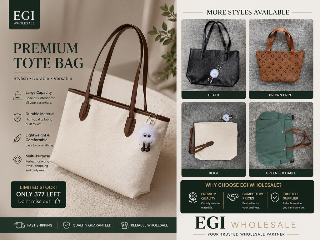 🔥 Women's Fashion Tote Bag – Large Capacity Handbag | Only 377 Left