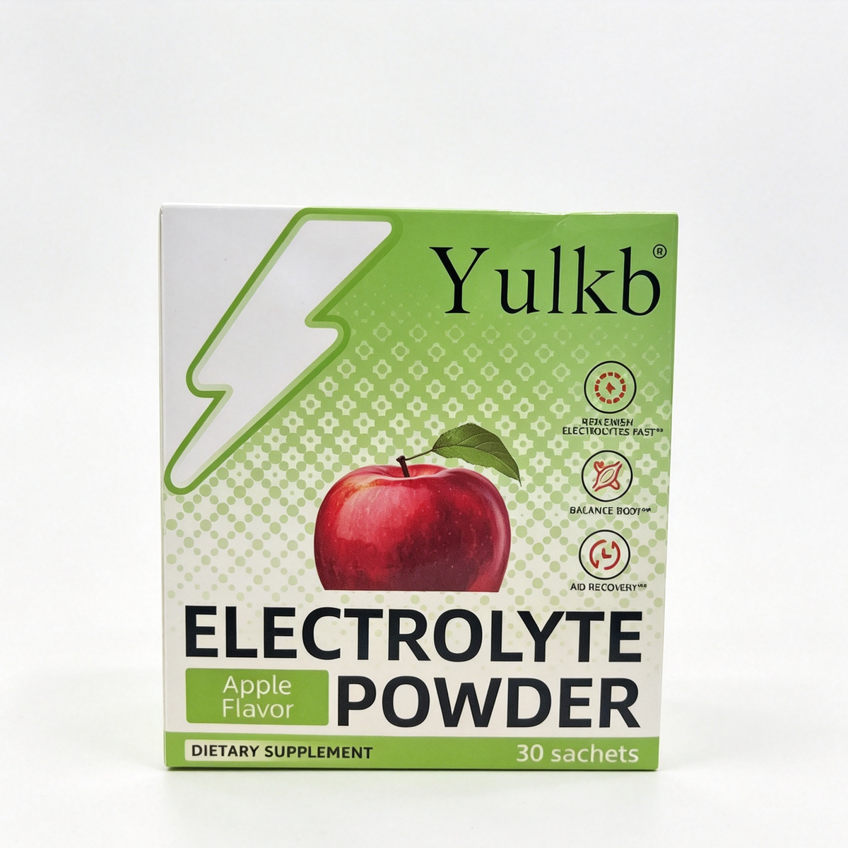 Fresh Apple Flavor Electrolyte Powder Fast Hydration Sports Recovery Dietary Supplement For Workout Bulk Resale