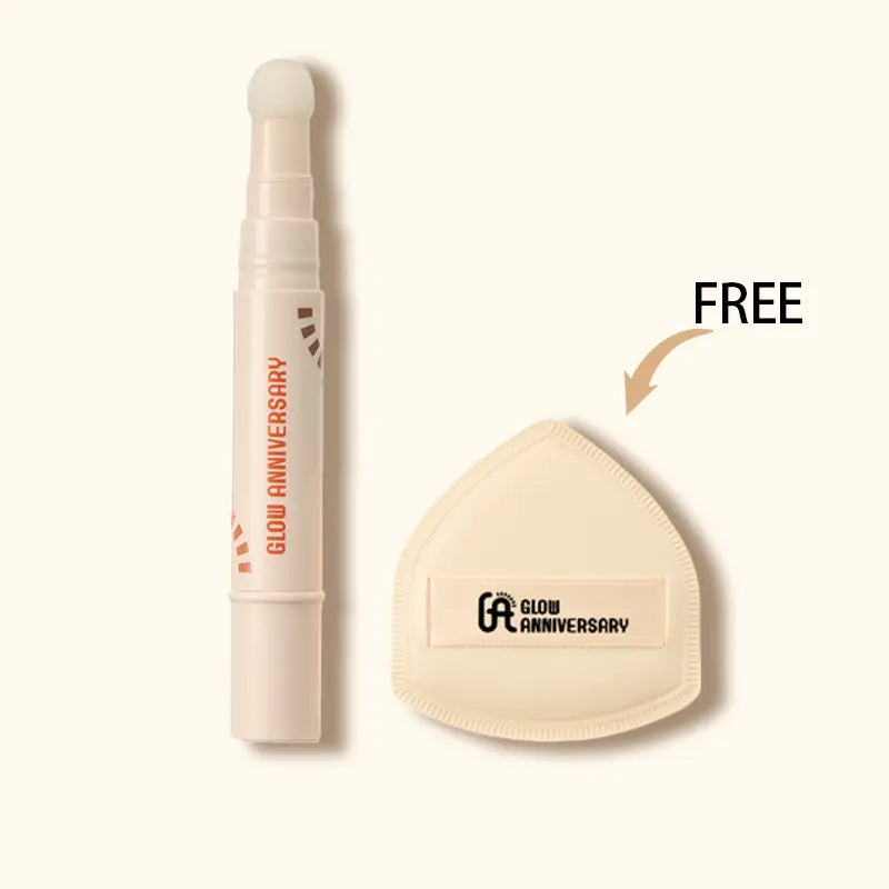 Sponge Tip Concealer Pen, Long Lasting Blemish Cover Concealer Stick, Portable Spot Corrector with Free Beauty Puff Clearance Stock