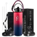 Final Clearance About 679pcs Multi-Color Ombre Stainless Steel Vacuum Insulated Water Bottle Wholesale, Leakproof Sports Thermos Cup Complete Accessory Set…