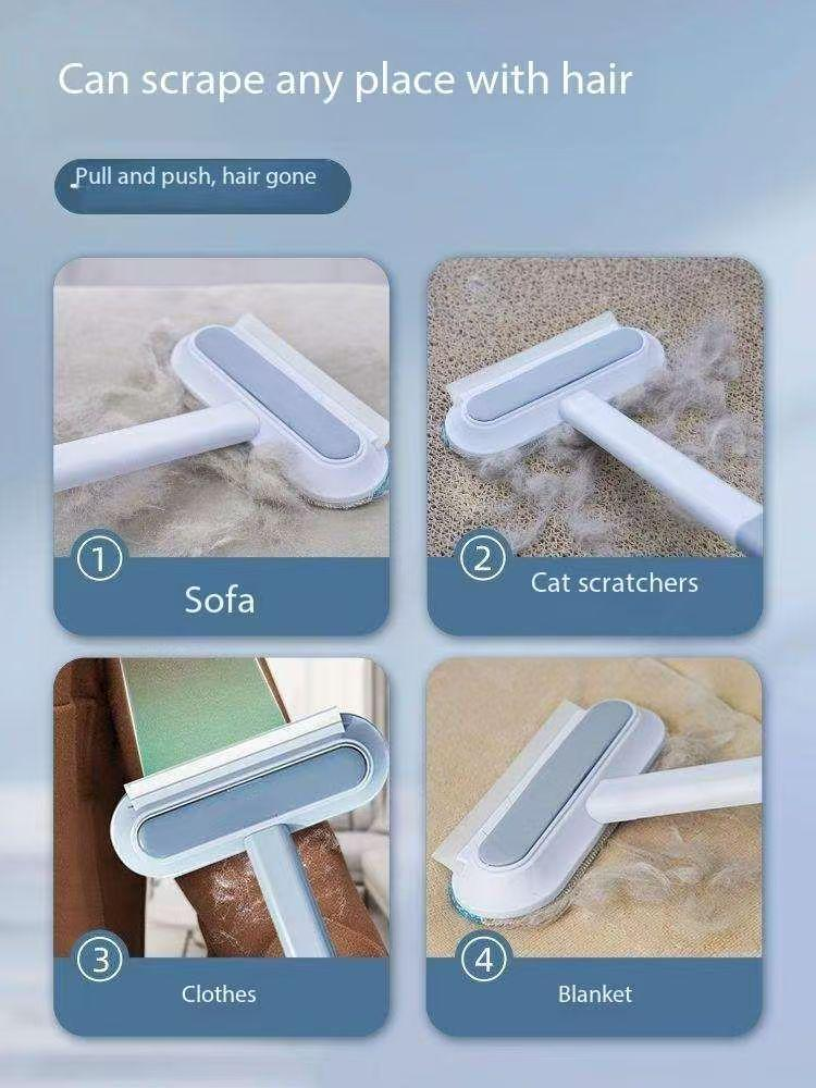 A multi-functional cleaning tool for cleaning household carpets. It’s also a grooming brush for cleaning clothes and removing hair from cats and dogs. Perfect for cleaning up unwanted hair!