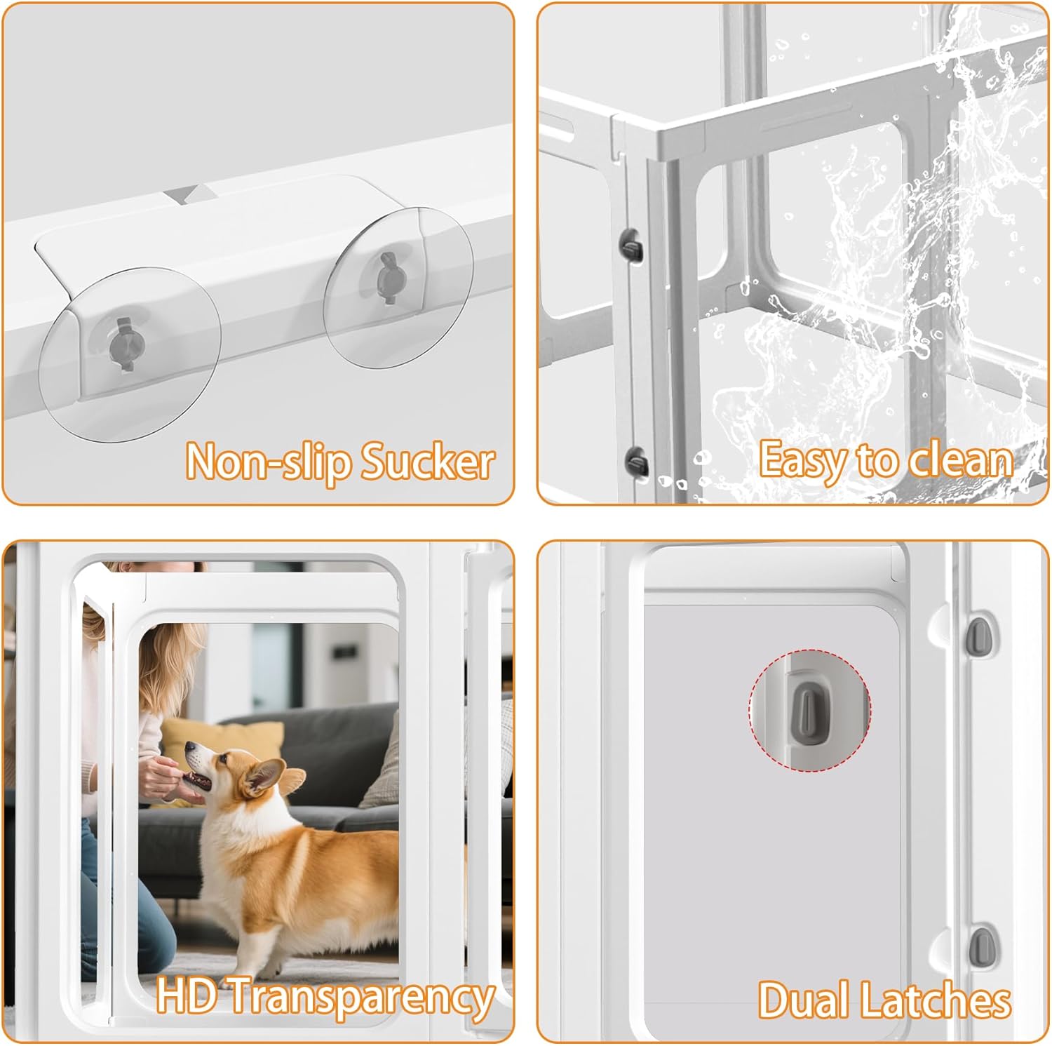Mixed Size Pet Playpen Bulk Stock Liquidation, 612 Units Clearance, Detachable Clear Dog Exercise Pen For Small Medium Dogs