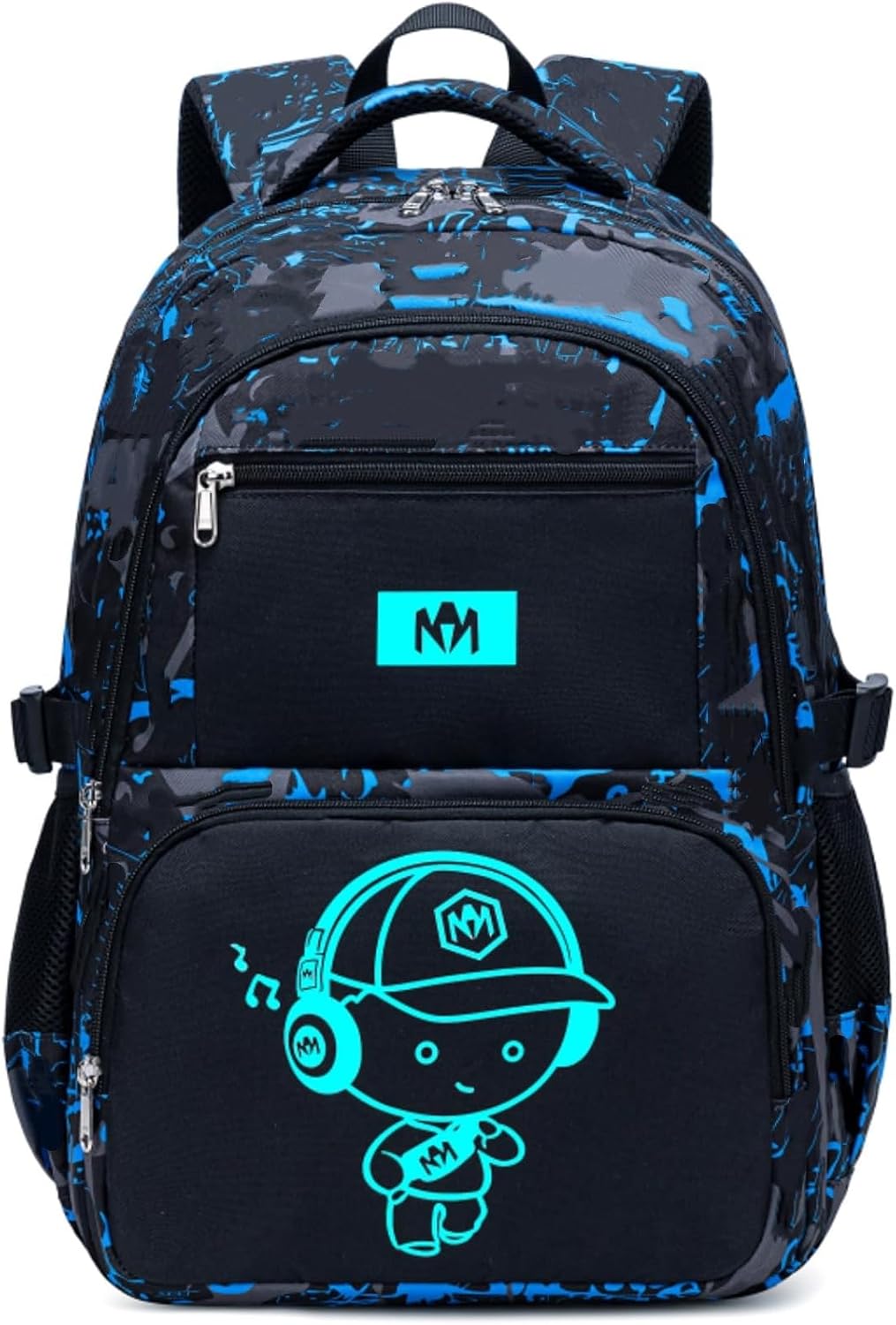 Surplus 1692 Units Graffiti Print Kids School Backpack Lightweight Large Capacity Teen Daypack Wholesale Liquidation