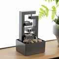 Warehouse Clearance Multi-Tier Desktop Water Fountain With River Stones For Home Decor, 74 Pieces Bulk Supply Gift Shops