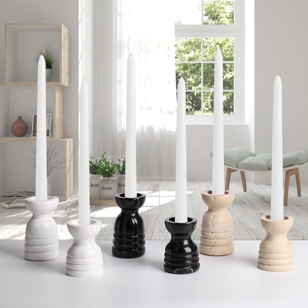 Bulk Liquidation Recessed Wave Detail Marble Candle Holder For Dinner Table Mantel Decor, 200Pcs Whole Batch Home Ornament