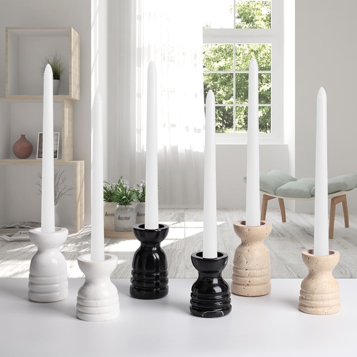 Bulk Liquidation Recessed Wave Detail Marble Candle Holder For Dinner Table Mantel Decor, 200Pcs Whole Batch Home Ornament