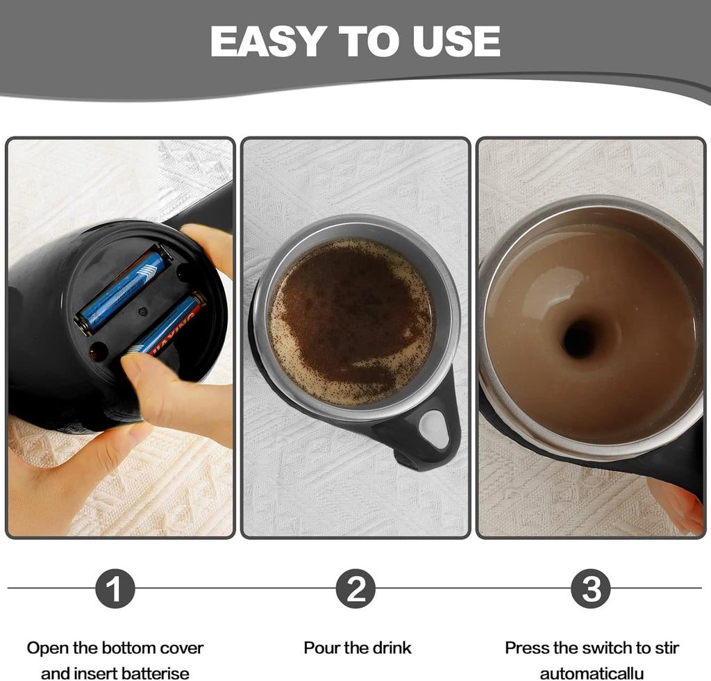 Warehouse Clearance Ergonomic Handle Automatic Stirring Coffee Cup, 910 Pieces Bulk Supply Coffee Lovers Gadget