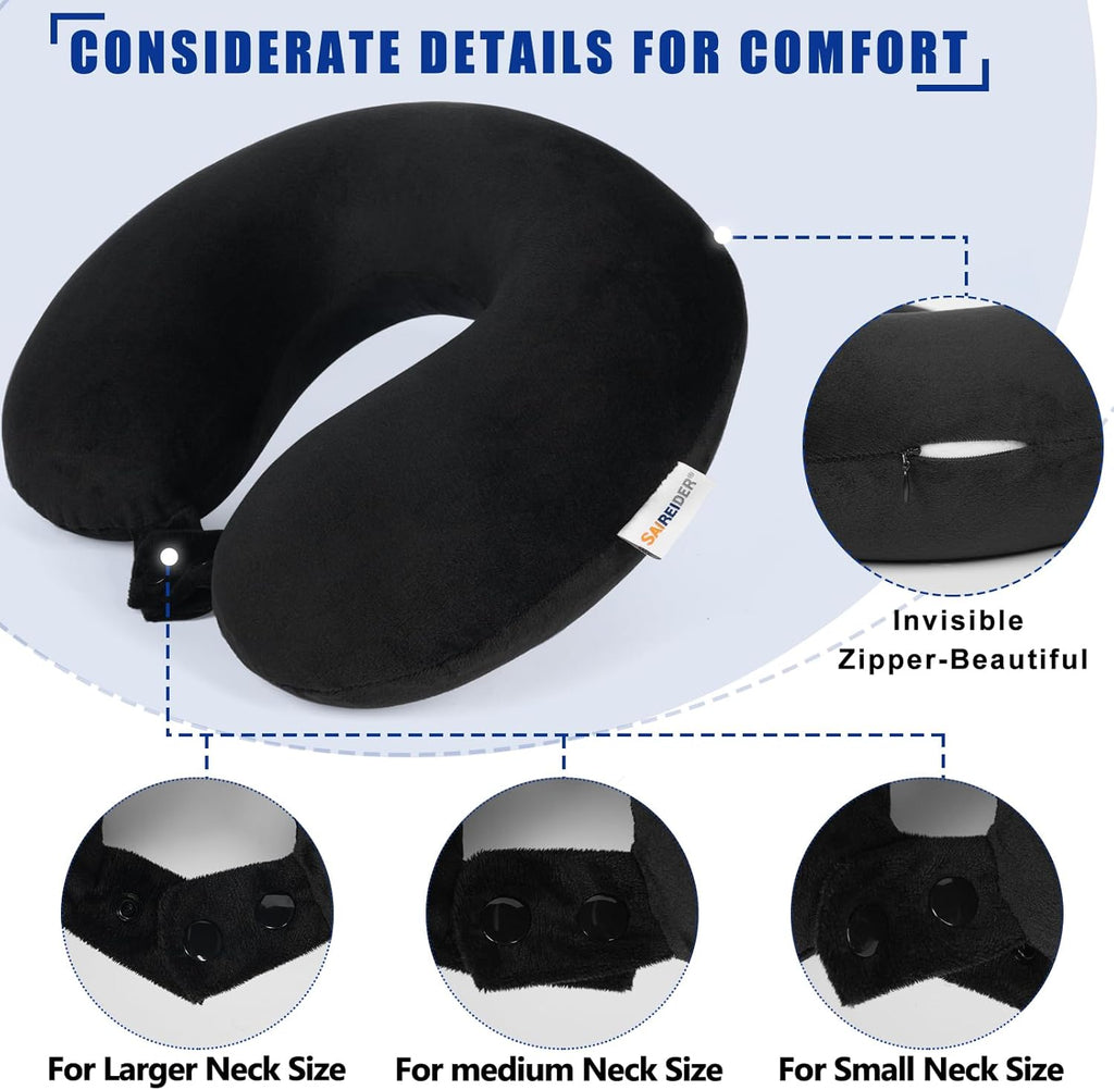 Bulk Liquidation Black U-Shaped Neck Support Cushion, 120Pcs Mix Batch Travel Airplane Rest Pillow