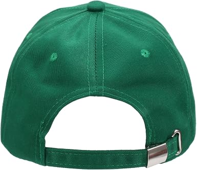 Green Lucky Three Leaf Clover Baseball Hat, St Patrick’s Day Shamrock Embroidery Casual Dad Cap Clearance Overstock