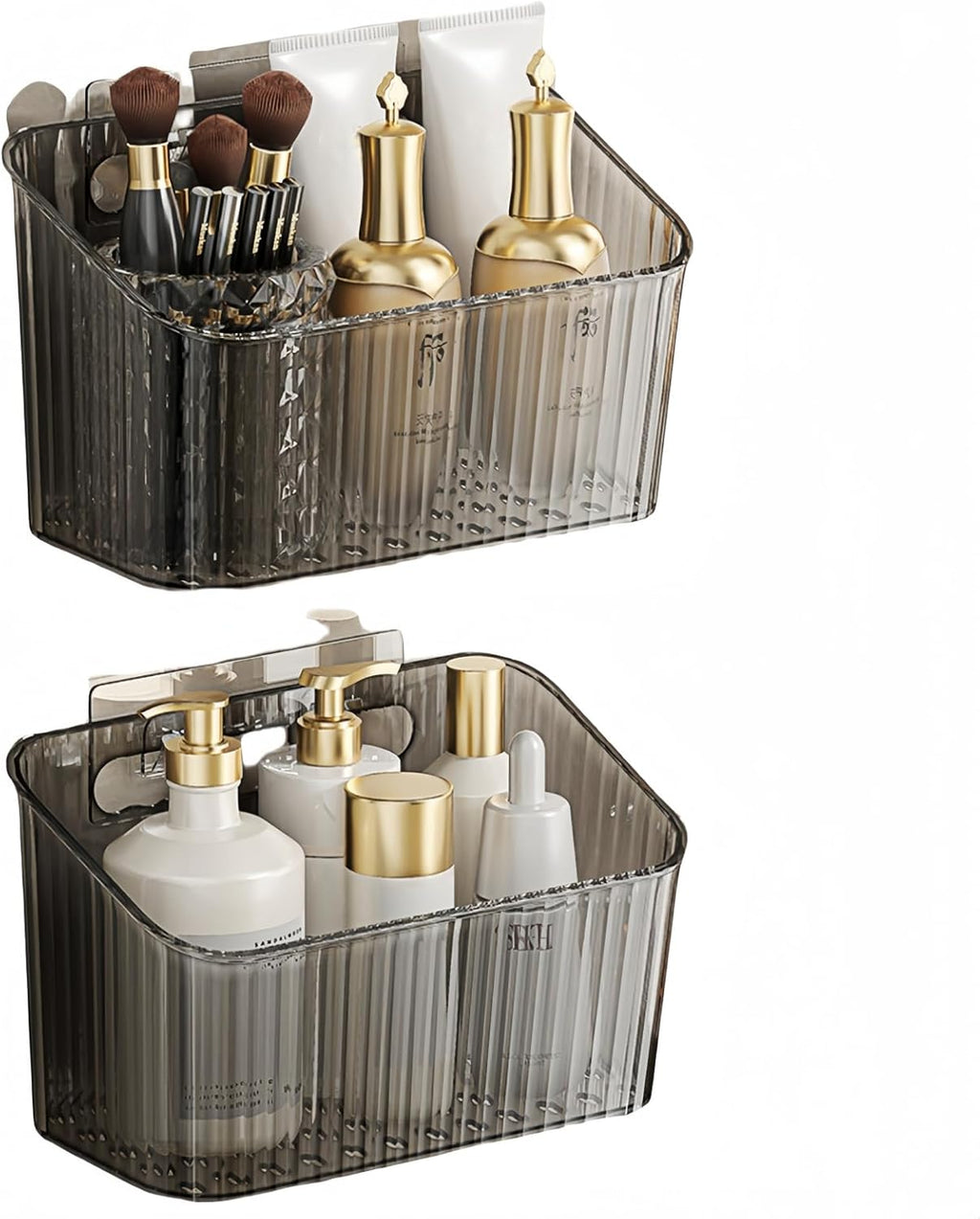 Multi-Grid Suction Wall Utensil Storage Box For Chopsticks Spoons Clearance Stock 240 Wholesale