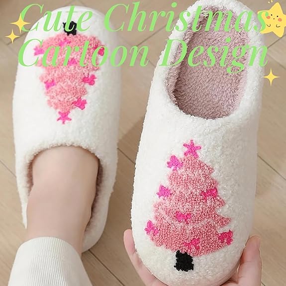 Bulk Liquidation Soft Plush Lined Christmas Cotton Slippers For Indoor Bedroom, 245Pairs Whole Batch Winter Footwear