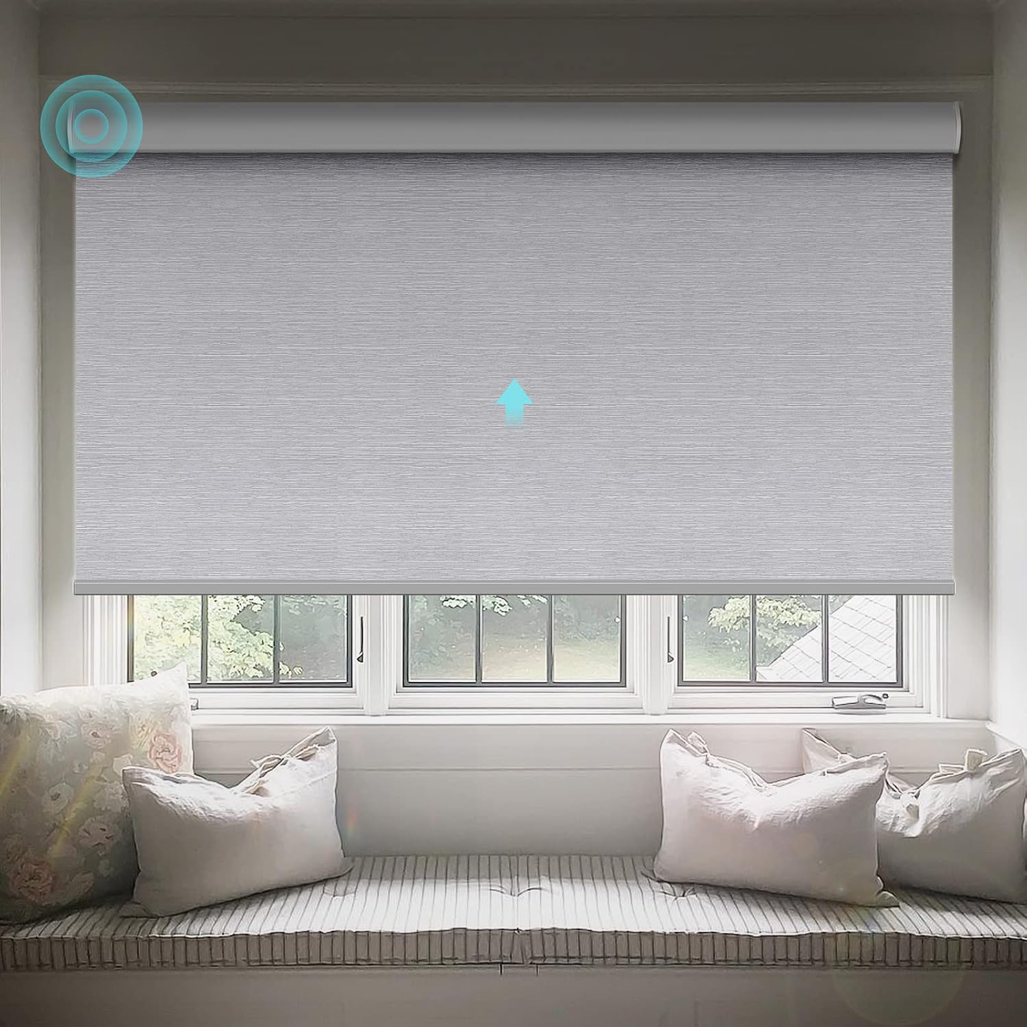Overstock Clearance Lot Solar Powered Electric Window Roller Shades Light Blocking Design, Total 363 Pieces Wholesale Liquidation