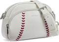 Fashion White Ladies Handbag Contrast Red Line Design Casual Women Shoulder Bag Wholesale