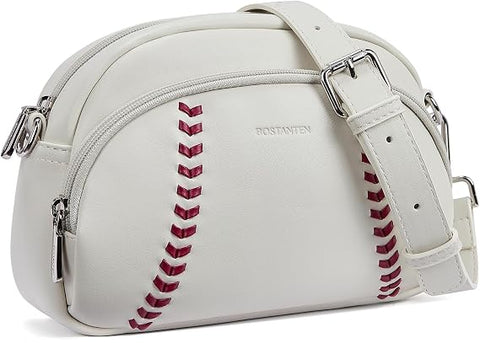 Fashion White Ladies Handbag Contrast Red Line Design Casual Women Shoulder Bag Wholesale