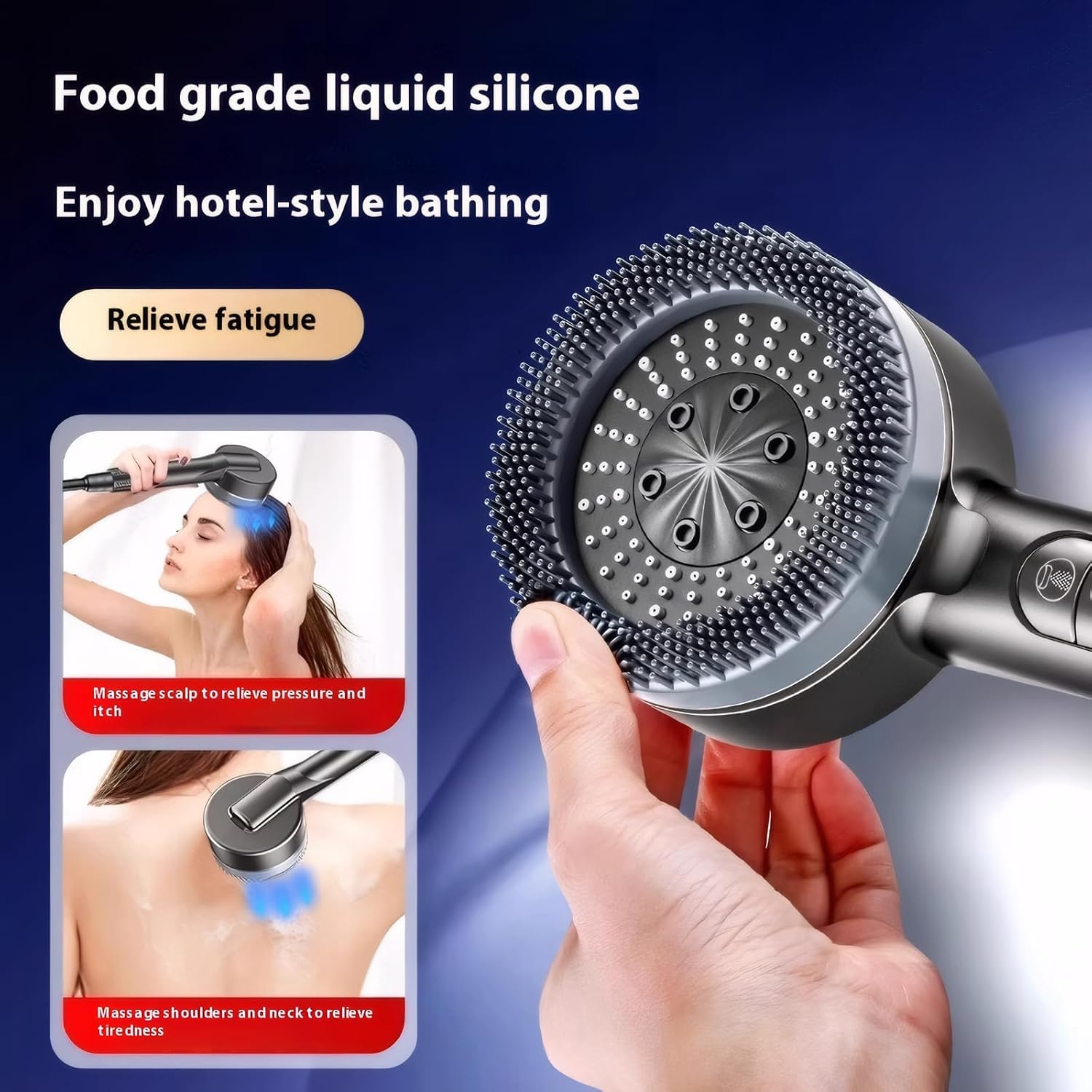 Mixed High Pressure Shower Head Clearance Multi Spray Mode Anti-clog Bathroom Shower Nozzle Wholesale