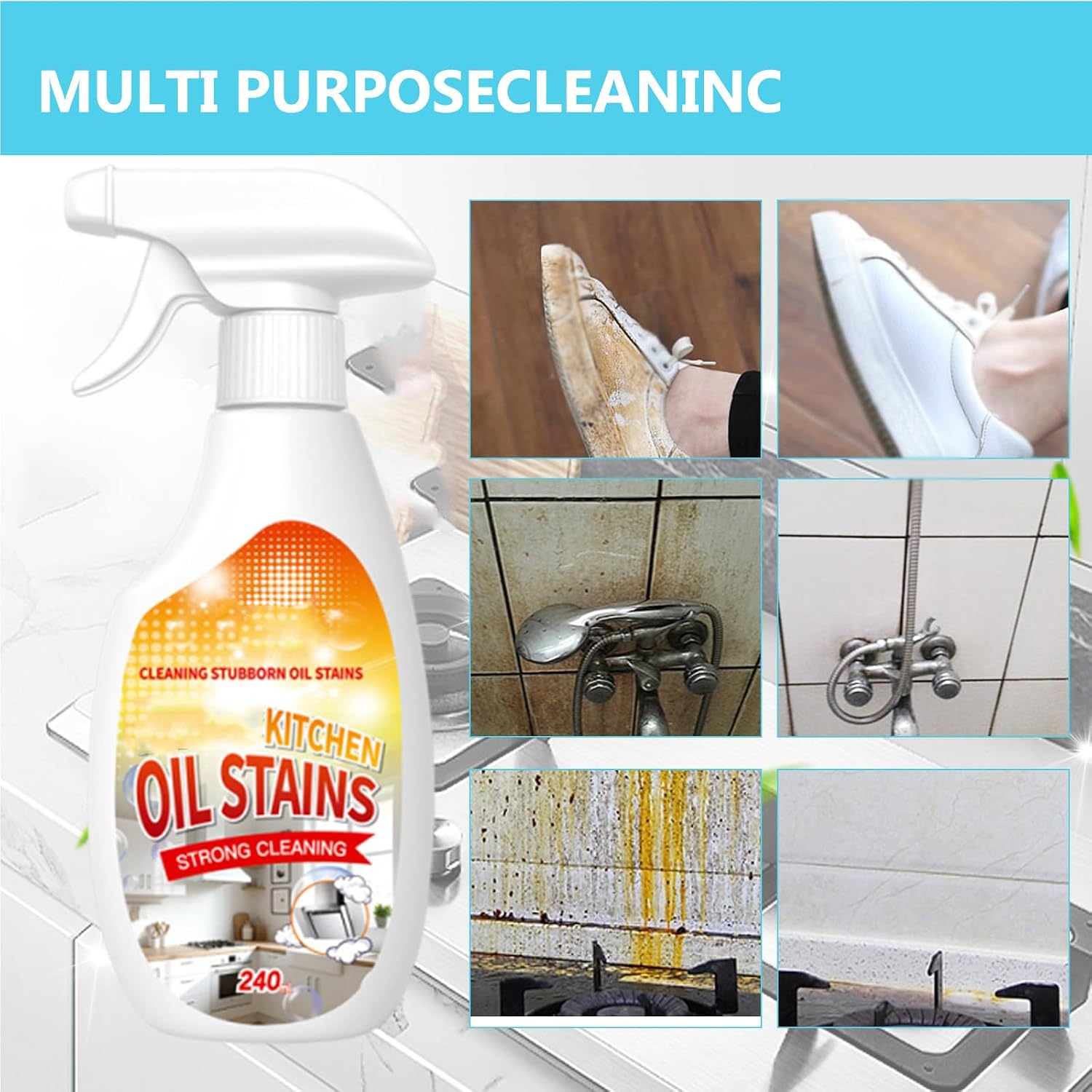 Efficient Stain Removing Cleaner Safe Formula For Tile Wood Glass Countertops Clearance Sale