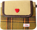 Red & Green Mixed Clearance Stock 32 Plaid Fabric Card Wallet, Cute Heart Button Mini Coin Purse with Wrist Strap Wholesale