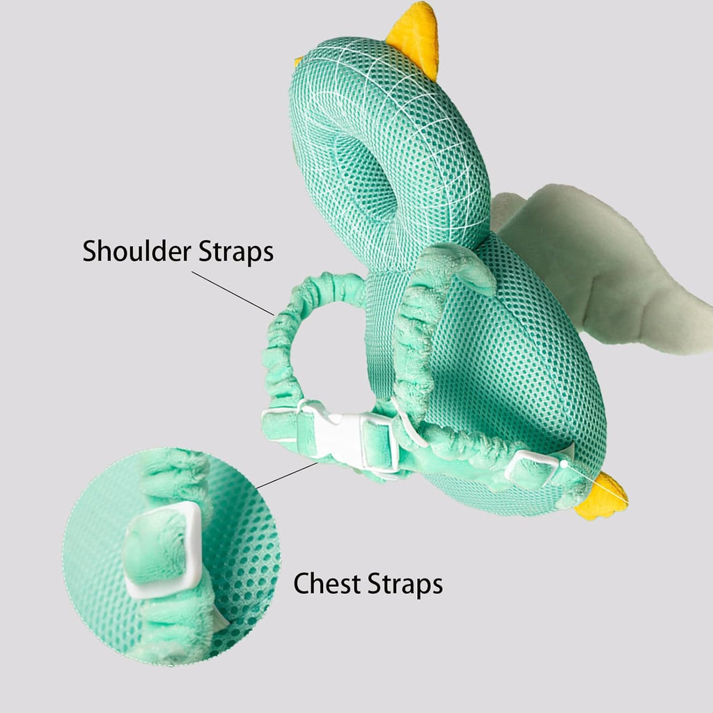 Cartoon Turtle Baby Head Guard Pillow Wearable Design For Baby Crawl Sit Walk Protection Stock Clearance