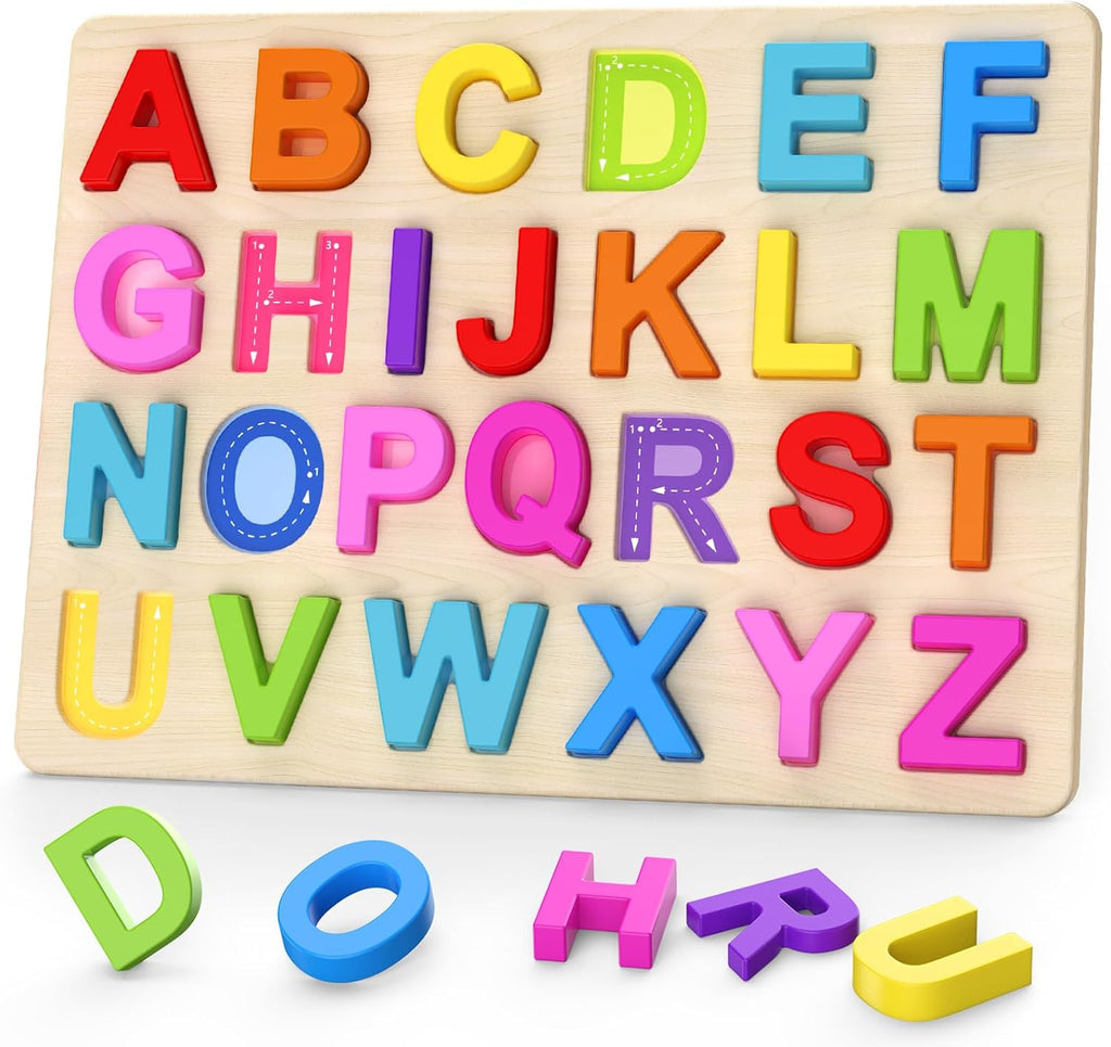 Bulk Liquidation 3 Styles Alphabet & Number Wooden Puzzle Board, 2800Pcs Mixed Educational Preschool Toy