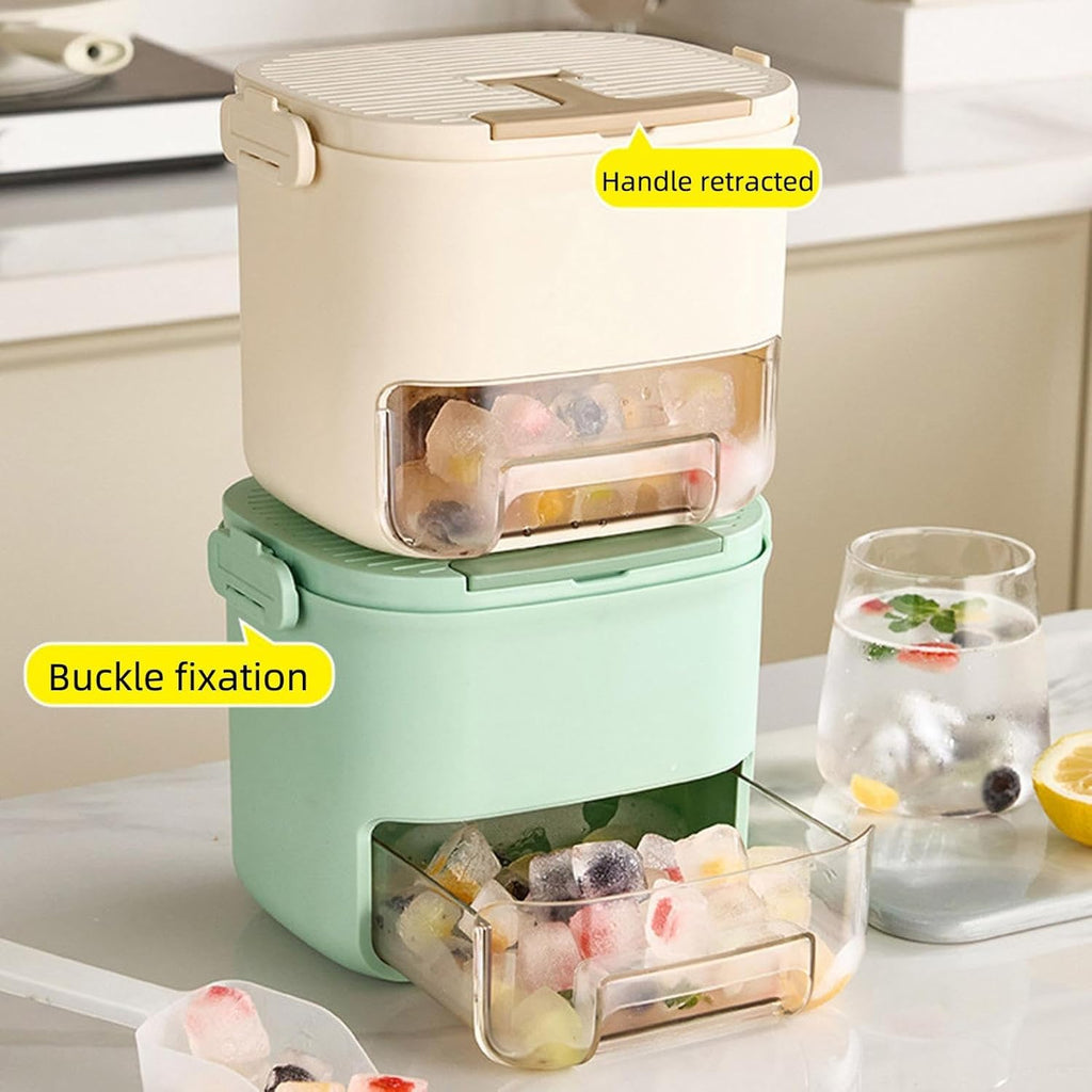 Surplus Batch Of 176pcs Airtight Ice Cube Bin Stackable Freezer Ice Storage Organizer