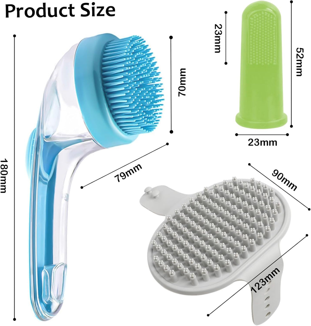 Clearance Liquid Soap Dispensing Pet Bath Brush, 357Pcs Multi Colors Wholesale Dog Cat Shower Grooming Comb
